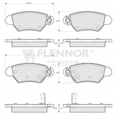 FB210168 FLENNOR Комплект тормозных колодок, дисковый тормоз