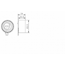 TKR 9199 TIMKEN Натяжной ролик, ремень грм