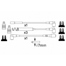 0 986 356 747 BOSCH Комплект проводов зажигания