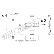 KIT.079 fri.tech. Комплектующие, колодки дискового тормоза