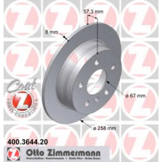 400.3644.20 ZIMMERMANN Тормозной диск