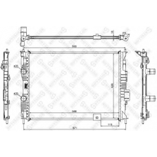 10-26588-SX STELLOX Радиатор, охлаждение двигателя