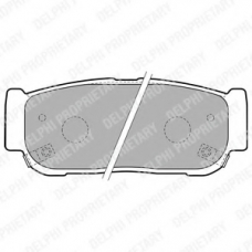 LP1797 DELPHI Комплект тормозных колодок, дисковый тормоз