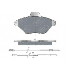 SP 299 SCT Комплект тормозных колодок, дисковый тормоз