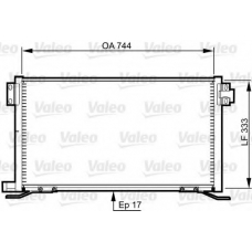 818990 VALEO Конденсатор, кондиционер