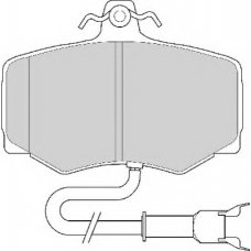 FD6362A NECTO Комплект тормозных колодок, дисковый тормоз