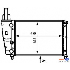 8MK 376 713-511 HELLA Радиатор, охлаждение двигателя