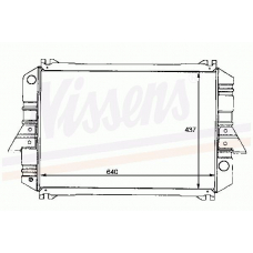 62911 NISSENS Радиатор, охлаждение двигателя