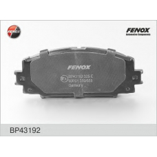 BP43192 FENOX Комплект тормозных колодок, дисковый тормоз