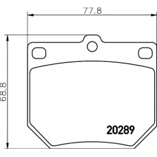 2028902 TEXTAR Комплект тормозных колодок, дисковый тормоз