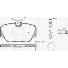 8110 23936 TRIDON Brake pads - front