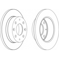 DDF106 FERODO Тормозной диск