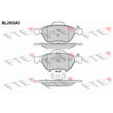 BL2055A3 FTE Комплект тормозных колодок, дисковый тормоз