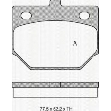 8110 41128 TRIDON Brake pads - front