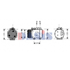 850261N AKS DASIS Компрессор, кондиционер
