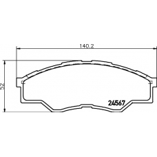 8DB 355 013-471 HELLA PAGID Комплект тормозных колодок, дисковый тормоз