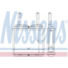 72647 NISSENS Теплообменник, отопление салона