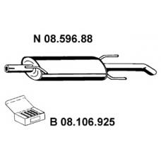 08.596.88 EBERSPACHER Глушитель выхлопных газов конечный