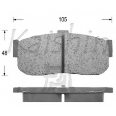 D1185 KAISHIN Комплект тормозных колодок, дисковый тормоз