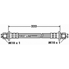 FBH7439 FIRST LINE Тормозной шланг