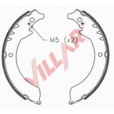 629.0679 VILLAR Комплект тормозных колодок