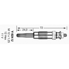 4950 NGK Свеча накаливания