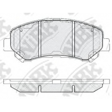 PN2801 NiBK Комплект тормозных колодок, дисковый тормоз