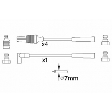 0 986 356 889 BOSCH Комплект проводов зажигания