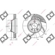 BD1894 DJ PARTS Тормозной диск