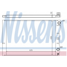 63881 NISSENS Радиатор, охлаждение двигателя