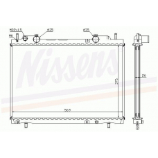 61795A NISSENS Радиатор, охлаждение двигателя