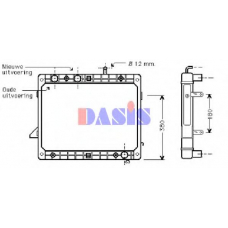 135070N AKS DASIS Радиатор, охлаждение двигателя