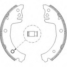 Z4198.00 WOKING Комплект тормозных колодок