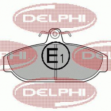 LP437 DELPHI Комплект тормозных колодок, дисковый тормоз