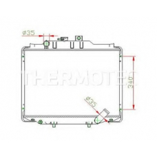 D70505TT THERMOTEC Радиатор, охлаждение двигателя