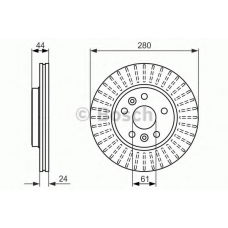 0 986 479 611 BOSCH Тормозной диск