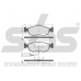 1501222513 S.b.s. Комплект тормозных колодок, дисковый тормоз