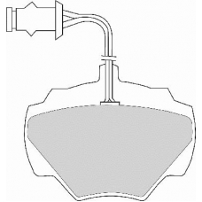 FD6138E NECTO Комплект тормозных колодок, дисковый тормоз