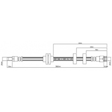 VBH846 MOTAQUIP Тормозной шланг