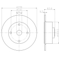 8DD 355 100-101 HELLA PAGID Тормозной диск