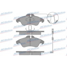 AC0581304D AC Delco Комплект тормозных колодок, дисковый тормоз