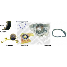41415 MAPCO Водяной насос + комплект зубчатого ремня