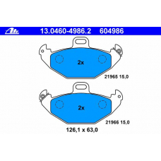 13.0460-4986.2 ATE Комплект тормозных колодок, дисковый тормоз