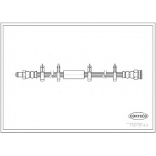 19018140 CORTECO Тормозной шланг