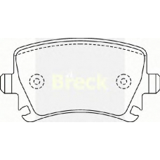 23914 00 BRECK Комплект тормозных колодок, дисковый тормоз