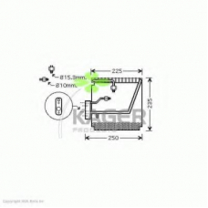 94-5678 KAGER Испаритель, кондиционер