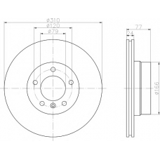 8DD 355 109-902 HELLA PAGID Тормозной диск