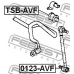 0123-AVF FEBEST Тяга / стойка, стабилизатор
