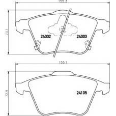 8DB 355 011-051 HELLA PAGID Комплект тормозных колодок, дисковый тормоз