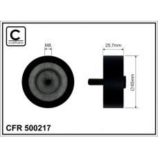 500217 CAFFARO Паразитный / ведущий ролик, поликлиновой ремень